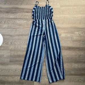 No boundaries tie front jumpsuit